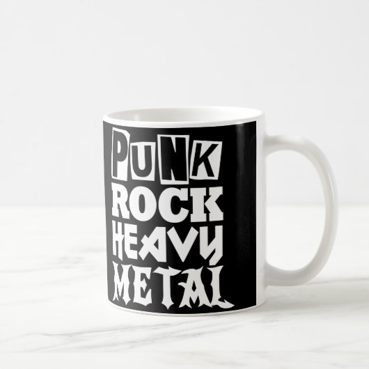 Punk Rock Métal Lourd Mug (Droite)