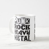 Punk Rock Métal Lourd Mug (Devant gauche)