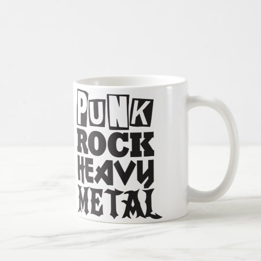 Punk Rock Métal Lourd Mug (Droite)
