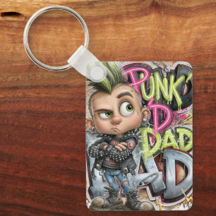 Punk Rock Mohawk Vader Sleutelhanger
