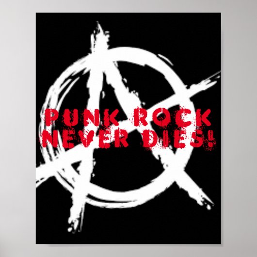 Punk Rock Nooit Dies Poster (Voorkant)