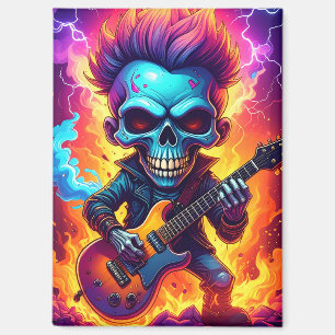 Punk Rock Schedel Magneet