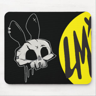 Punk Rock Schedel Vector Grafische Bureaumat Muismat