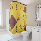 Punk Rock Shower Curtain Douchegordijn (In situ)