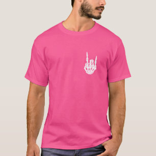 Punk Rock Skeleton Cool Rocker Halloween Mannen Vr T-shirt