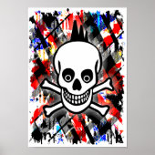 Punk Rock Skull Poster (Voorkant)