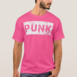 Punk Rock Style Simple Distressed Art T-shirt