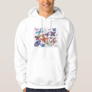 Punk Rock-tandwiel #28 Butterflies Color Hoodie