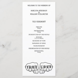 Punk Rock Tattoo Hands True Love Minimalist Programma