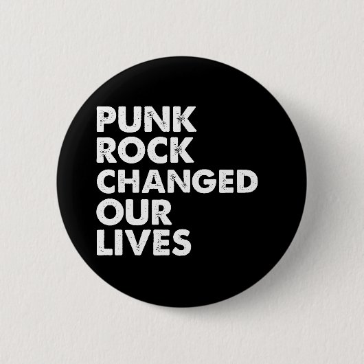 Punk Rock veranderde onze levens Ronde Button 5,7 Cm (Voorkant)