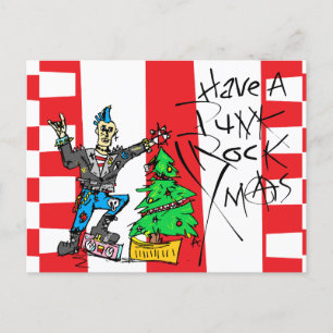 PUNK ROCK XMAS BRIEFKAART
