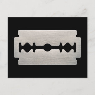 PUNK ROCKER RAZOR BLAD BRIEFKAART