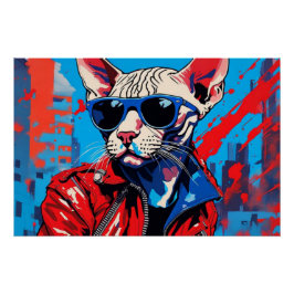 PUNK ROCKER SPHYNX 4 PERFECT POSTER