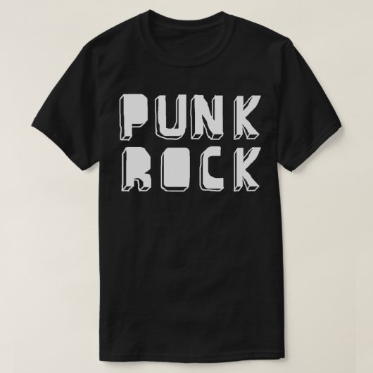 punk rockstijl t-shirt (Design voorkant)