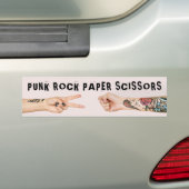 Punk rotatieschaar bumpersticker (Op auto)