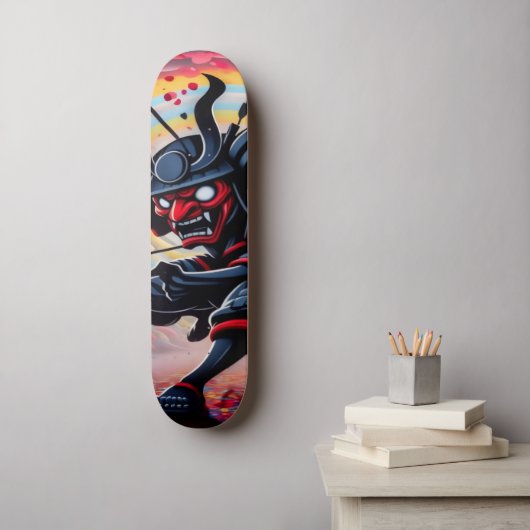 Punk Samouraï Skateboard (Art mural)