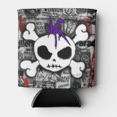 Punk schedel blikjeskoeler (Voorkant)