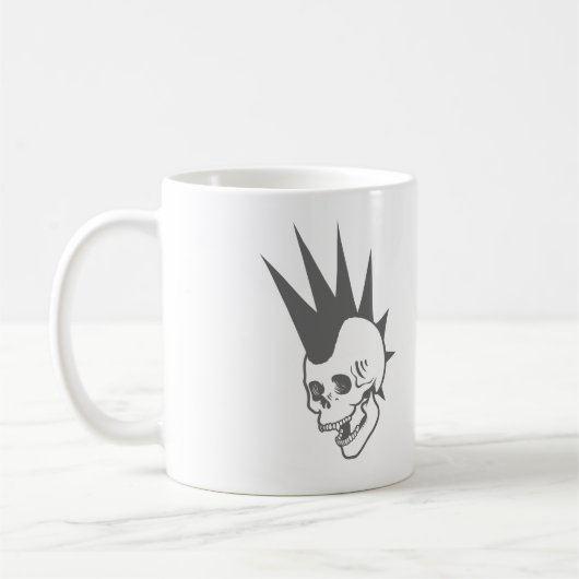  Punk schedel Koffiemok (Links)