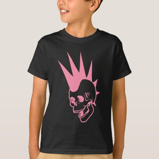  Punk schedel T-shirt (Voorkant)