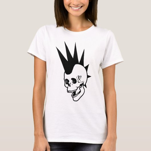  Punk schedel T-shirt (Voorkant)