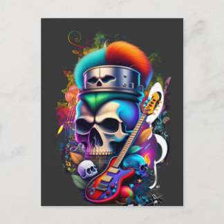 Punk Skull Briefkaart