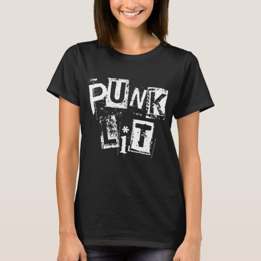 Punk sleuf voor Black Women's Basic T-Shirt (Voorkant)