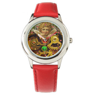 PUNK STEAM ANGEL, MECHANISME EN GEMSTONEN HORLOGE