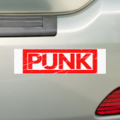 Punk Stempel Bumpersticker (Op auto)