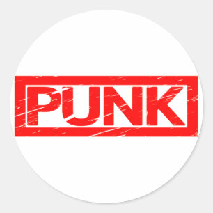 Punk Stempel Ronde Sticker