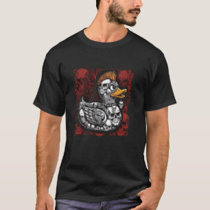 Punk T-shirt Heren Dames Eend Rock Eend Anarchie P