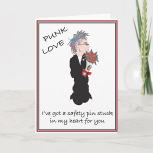 Punk Valentijn Feestdagen Kaart