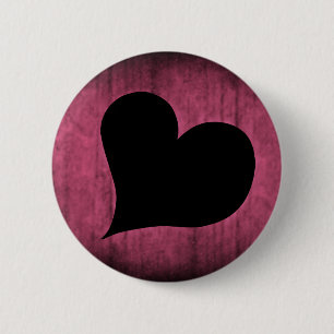 Punk Valentijn hart Ronde Button 5,7 Cm