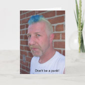 Punk verjaardag Kaart (Voorkant)