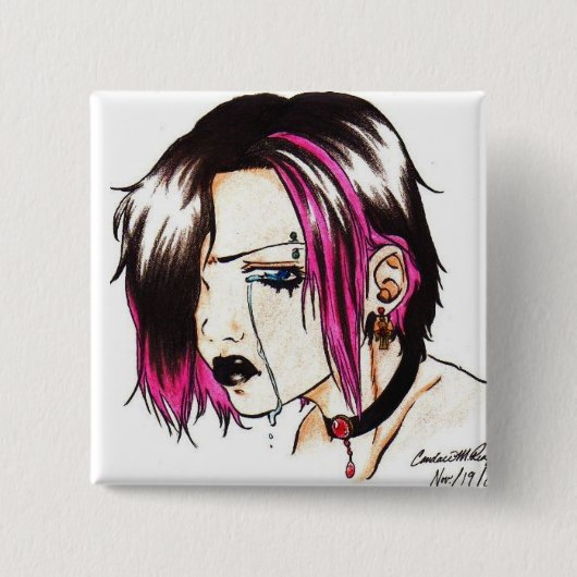 Punk - Vierkante Button (Voorkant)