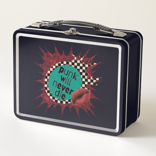Punk zal nooit sterven Metal Lunchbox (Voorkant)
