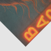 Punk Zombie in Leather Jacket | Gotische Halloween Tissuepapier (Detail)