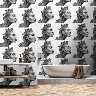 Punkhuis Haarmeisje Kunstschilderij Behang