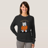Punkin Westie Dames Dark LS T-Shirt (Voorkant volledig)