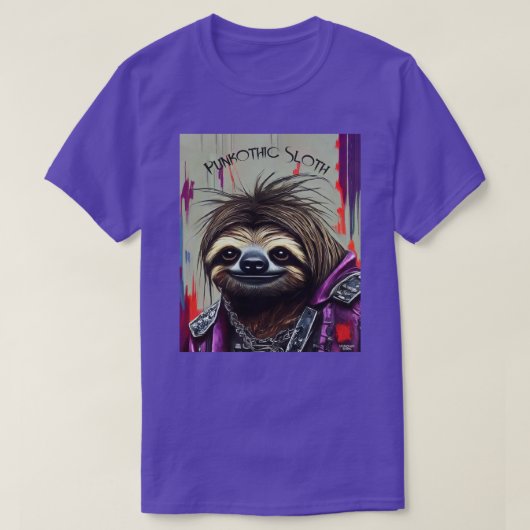Punkothic Sloth T-shirt (Design voorkant)