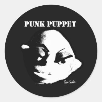 Punkpop (ontwerp van Erica Crooks) Ronde Sticker