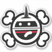 Punkrock Unicorn Sticker (Voorkant)