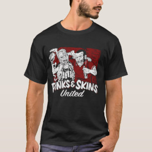 Punks and Skins United Oi Oi Oi Street Punks & Ski T-shirt