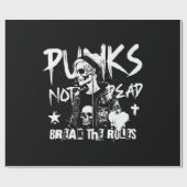 Punks niet dood cadeaupapier (Vlak)
