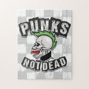 Punks Niet Dood Skull Mohawk Punk Rock Rocker Legpuzzel