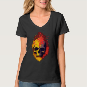 Punks Not Dead Schedel Spaanse Vlag Kleureneditie T-shirt