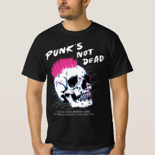 Punks Not Dead - Skull Punk Rock Muziek - Old Punk T-shirt