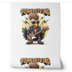 Punksgiving - Grappige Thanksgiving Turkije Punk R Behang