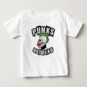 Punkt Not Dead Skull Mohawk Punk Rock Rocker (Voorkant)