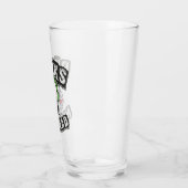 Punkt Not Dead Skull Mohawk Punk Rock Rocker Glas (Links)