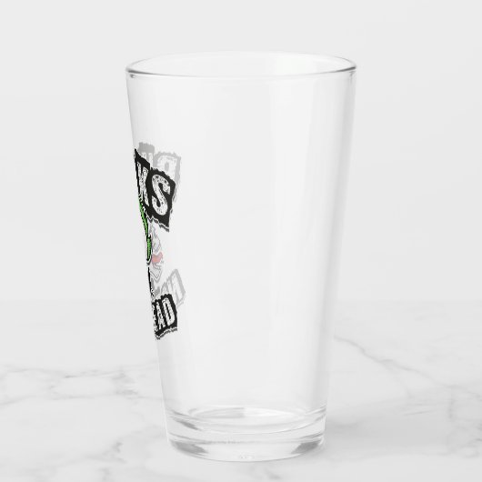 Punkt Not Dead Skull Mohawk Punk Rock Rocker Glas (Links)